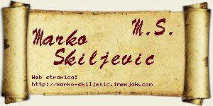Marko Škiljević vizit kartica